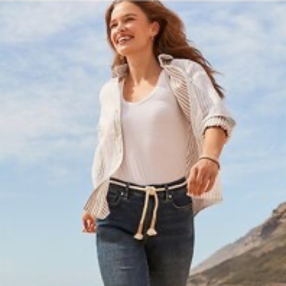 Tommy Bahama Striped Linen top